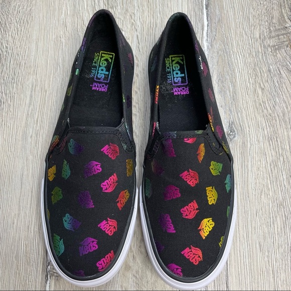 Keds Double Decker Wave Printed Slip On Sneakers Sz 7 NWOT - Picture 3 of 11